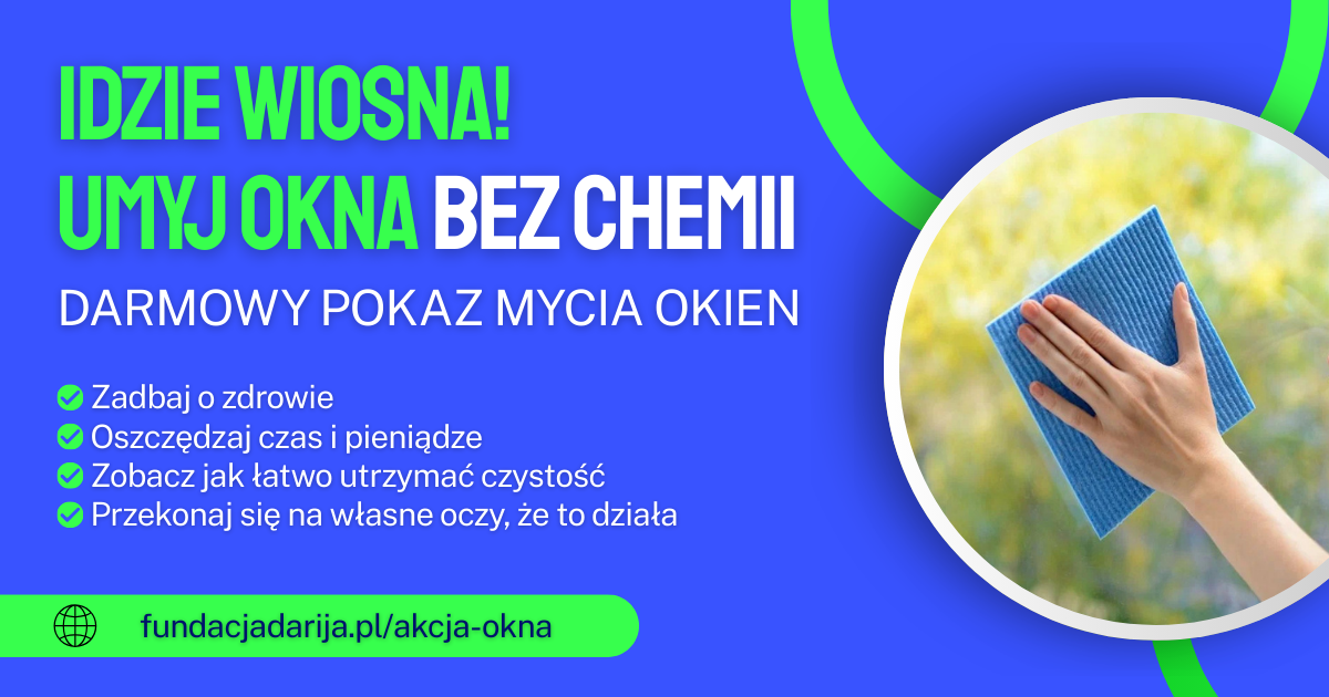 Idzie wiosna - umyj okna!